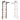 BenchK 721 Wall Bars with Fixed Pull-Up Bar in Black