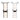 BenchK 722 Wall Bars with Fixed Pull-Up Bar and Dip Bar in Black
