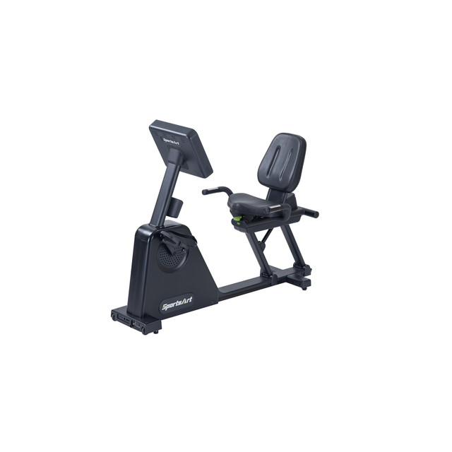 SportsArt C565R recumbent cycle with backrest, seat, pedals, and console