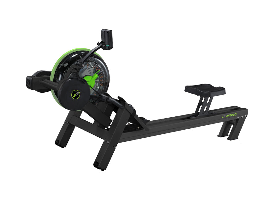 Dynamic Fluid Fitness M550 Commercial Water Rowing Machine resistance and console