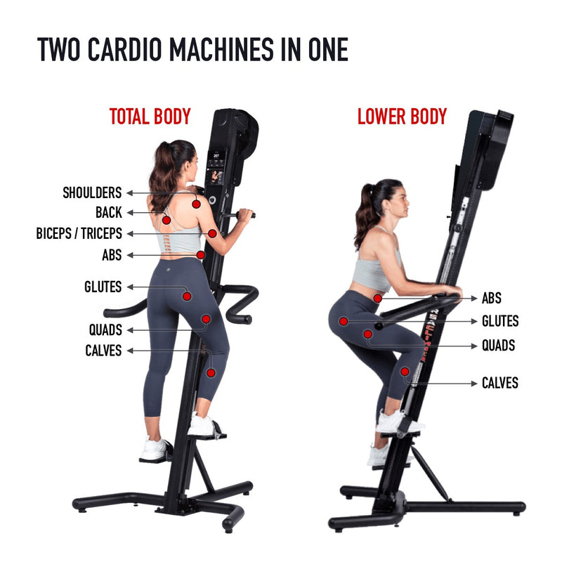 VersaClimber TS-Magnetic Touchscreen Vertical Climber (TSM): Total-body cardio in one machine